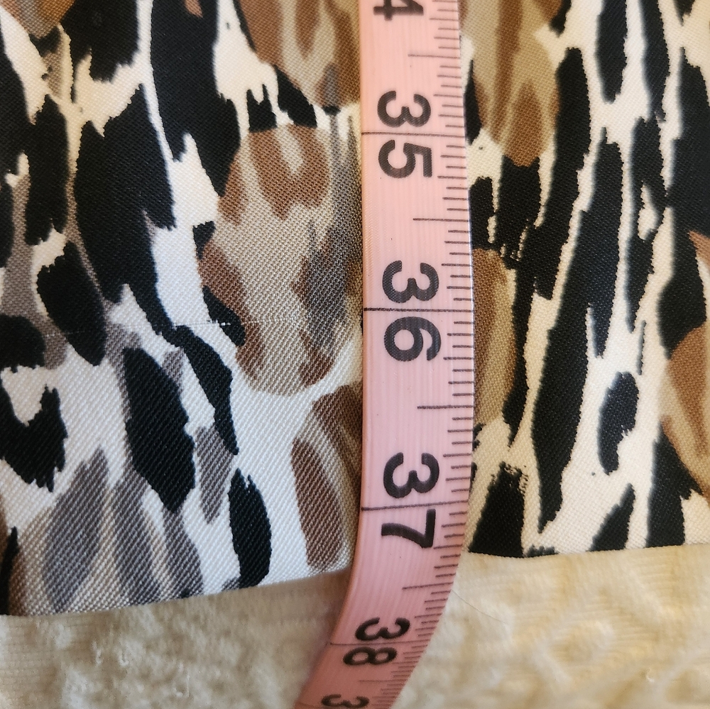 Kasper Dress Brown and Black Midi - Picture 7 of 9
